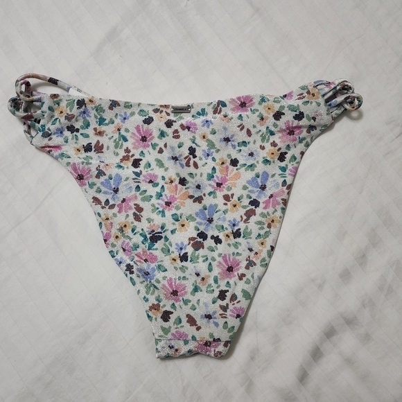 O'neill Shimmery Maggie Ditsy Kaanapali Bottom Medium Coverage Bikini Small - Picture 6 of 7